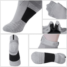 Load image into Gallery viewer, Nexobot Men&#39;s Athletic Socks Ankle Cut Breathable Cushioned Running Sport Socks 6 Pairs
