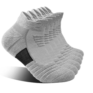 Nexobot Men's Athletic Socks Ankle Cut Breathable Cushioned Running Sport Socks 6 Pairs