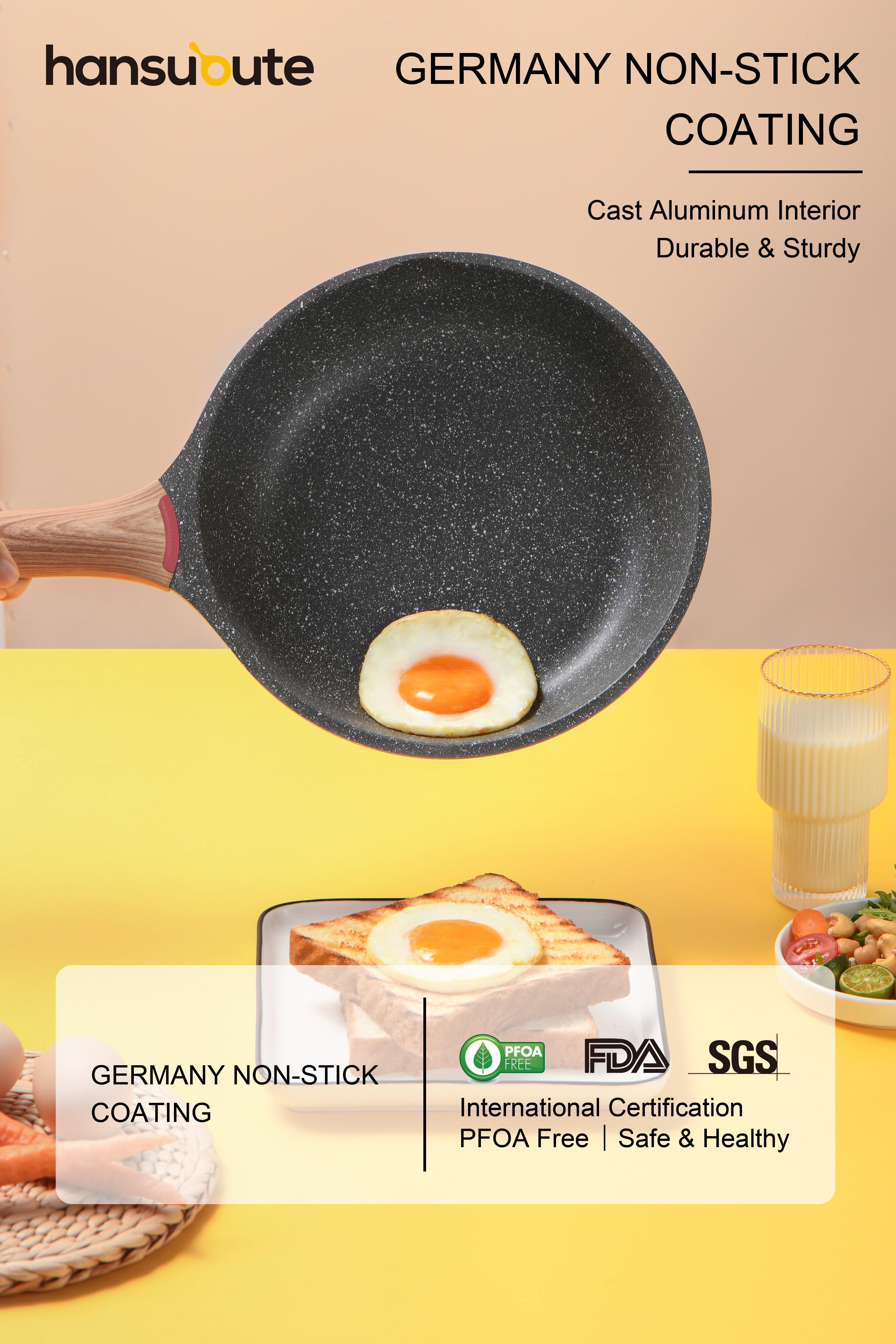 The Hansubute Induction Nonstick Stone Frying Pan Is on Sale at