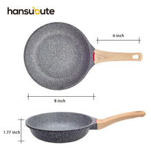 Load image into Gallery viewer, Hansubute Nonstick Induction Stone Coated Frying Pan with Soft Touch Handle,Children Protection Function - hansubute cookware
